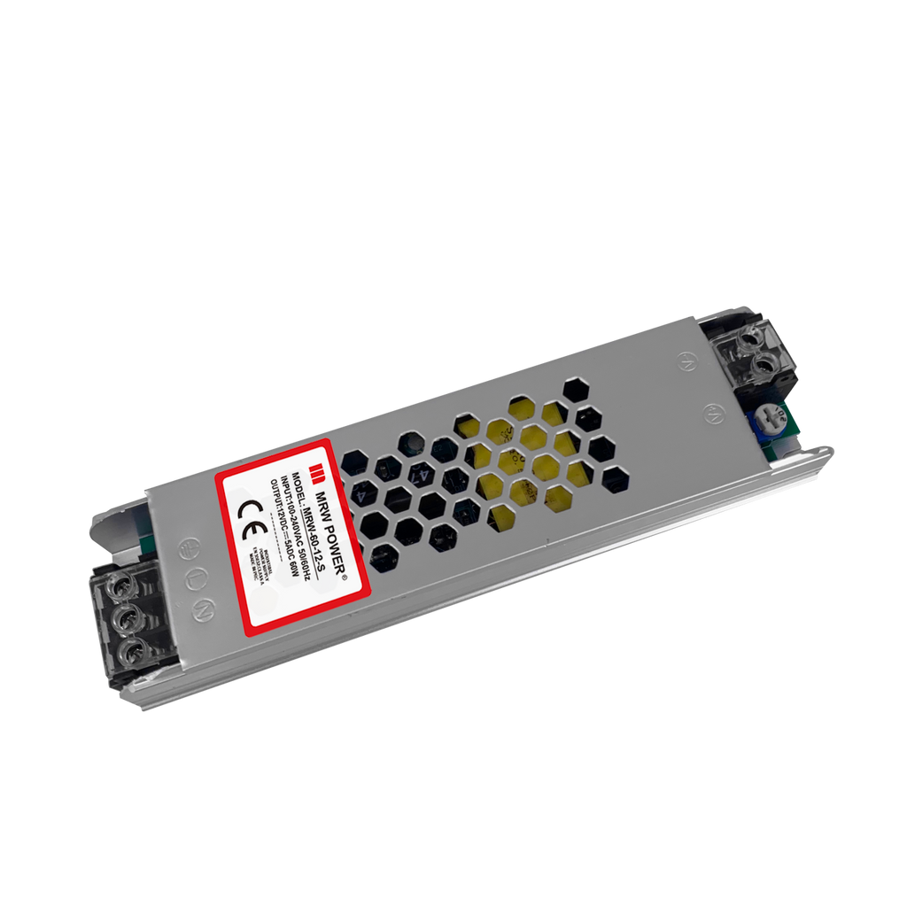 Mervesan MRW-60-12-S 12V 5A Metal Kasa Slim Güç Kaynağı